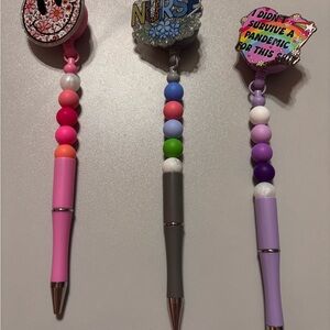 Colorful Beaded Pens. You choose